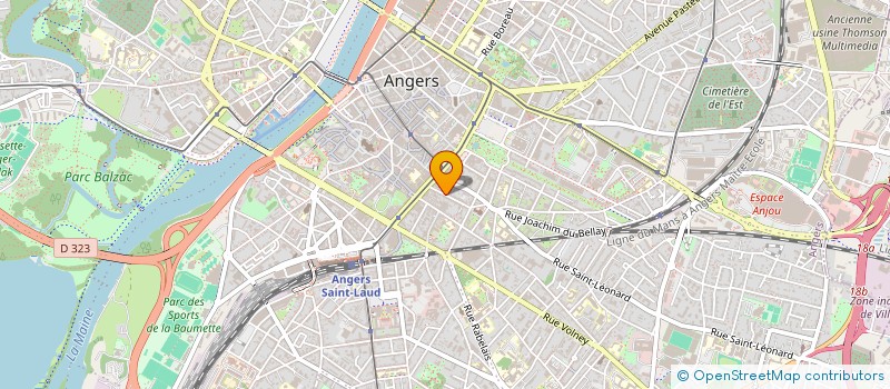 localisation de l'entreprise STEF SCHAUPP HARDY à ANGERS