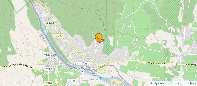 localisation de l'entreprise STEF SOC TRAVAUX ENVIRONNEMENT FORESTIER  SAINT MARTIN D'ARDECHE