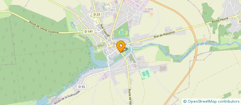 localisation de l'entreprise STEF SUCC GARIDOU  BRETEUIL