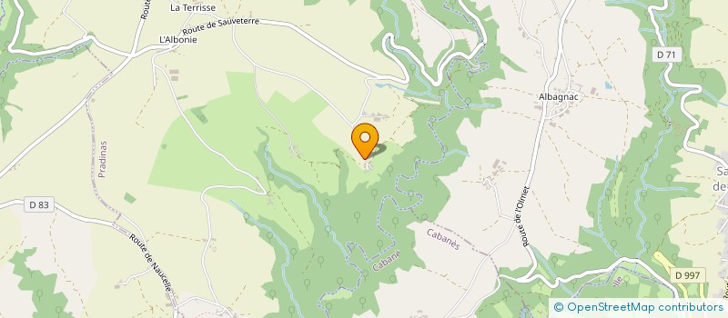 localisation de l'entreprise STEF TEULIERES SERGE ET MARIE AUDE  PRADINAS