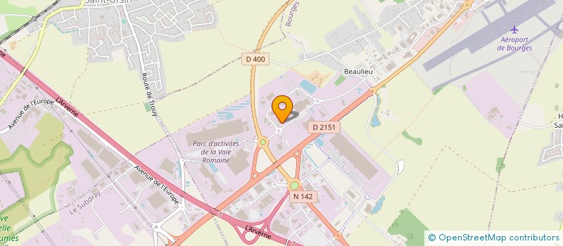 localisation de l'entreprise STEF TRANSPORT BOURGES à BOURGES