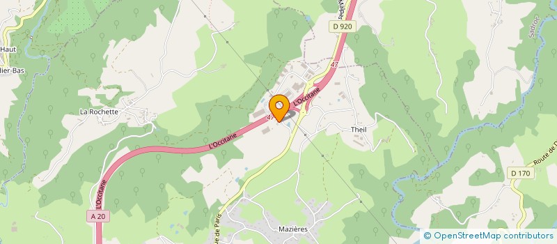 localisation de l'entreprise STEF TRANSPORT BRIVE  DONZENAC