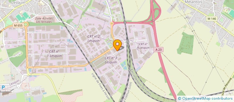 localisation de l'entreprise STEF TRANSPORT LESQUIN  FRETIN