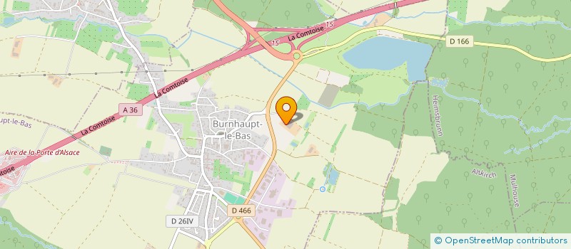 localisation de l'entreprise STEF TRANSPORT MULHOUSE à BURNHAUPT-LE-BAS