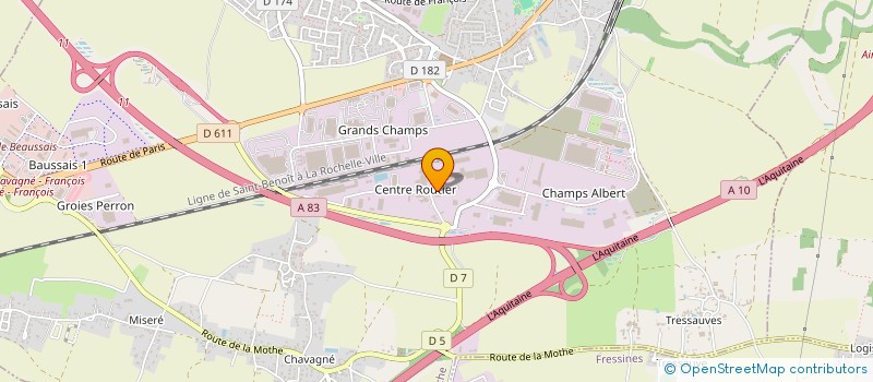 localisation de l'entreprise STEF TRANSPORT NIORT 1 LA CRECHE à LA CRECHE