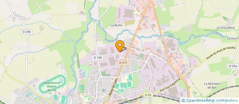 localisation de l'entreprise STEF TRANSPORT VIRE  VIRE-NORMANDIE