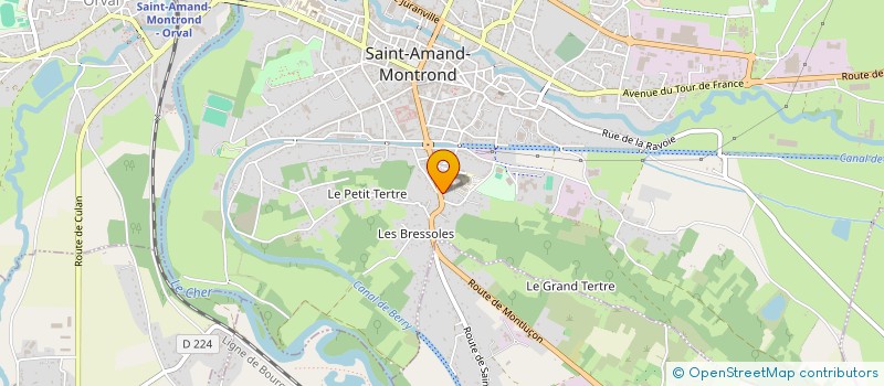 localisation de l'entreprise STEF TROUBAT ALAIN ET JEAN  SAINT-AMAND-MONTROND