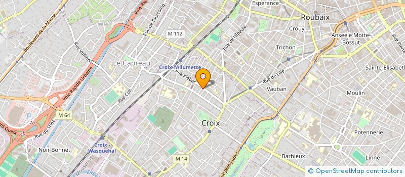 localisation de l'entreprise STEF VANGEERDAELE ET CIE  CROIX