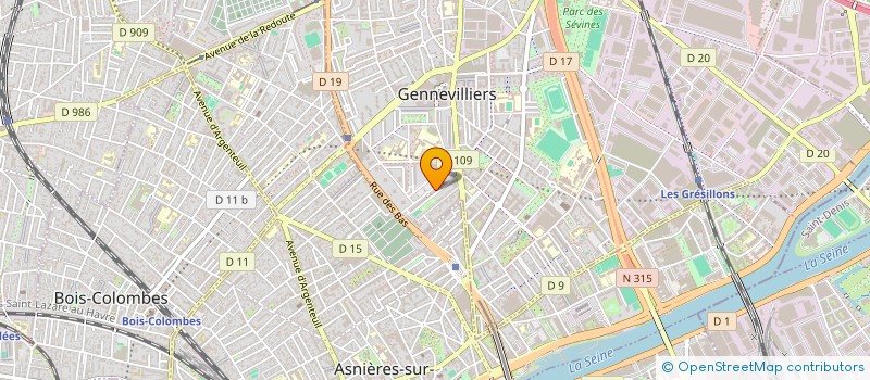 localisation de l'entreprise STEF VILLAIN ET COUSTILLAS ET AUSSANT  GENNEVILLIERS