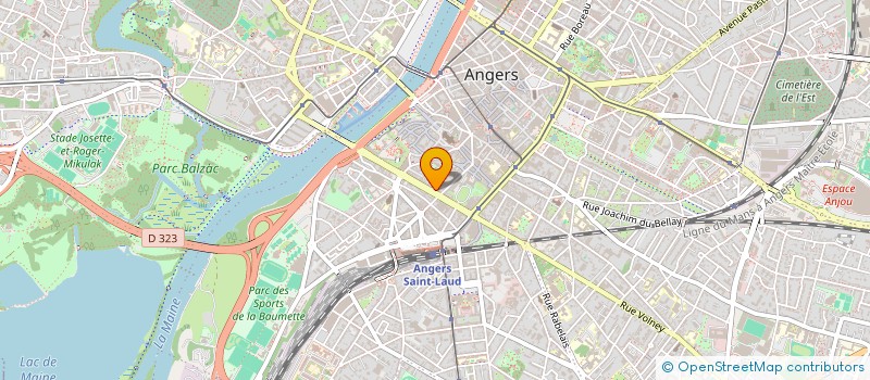 localisation de l'entreprise STEF VILLOTEAU VIRON ET COAT à ANGERS