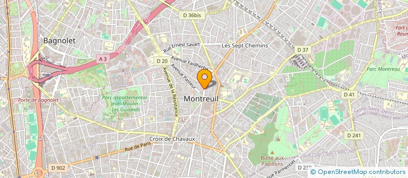 localisation de l'entreprise STEF VITALY-ZAMOUR à MONTREUIL