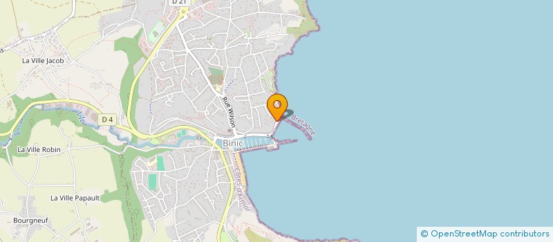 localisation de l'entreprise STEF22  BINIC-ETABLES-SUR-MER