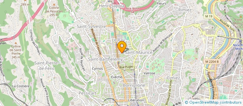 localisation de l'entreprise STEFA-NICE  NICE