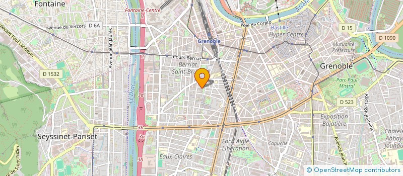 localisation de l'entreprise STEFADOM IMMO à GRENOBLE