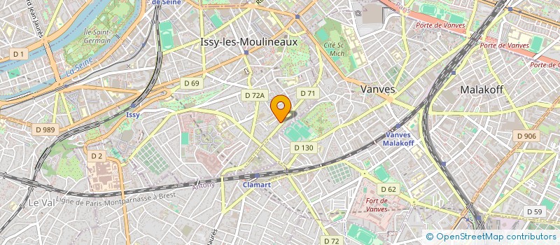 localisation de l'entreprise STEFAGU à ISSY-LES-MOULINEAUX