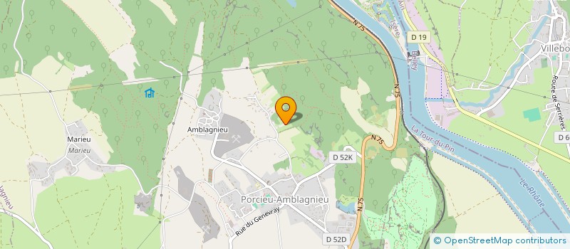 localisation de l'entreprise STEFAMYLO  PORCIEU-AMBLAGNIEU