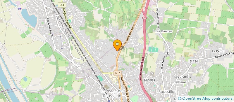 localisation de l'entreprise STEFAN'AUTO 38  LE PEAGE-DE-ROUSSILLON