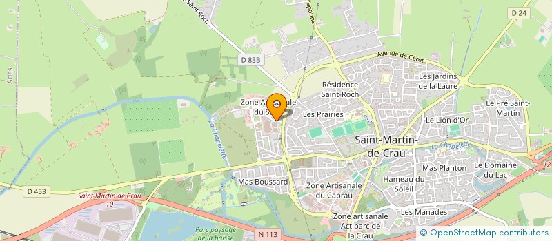 localisation de l'entreprise STEFANINI à SAINT-MARTIN-DE-CRAU