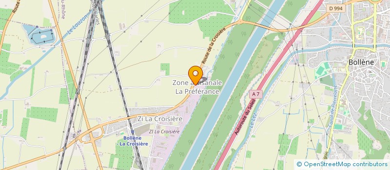 localisation de l'entreprise STEFANON FRERES à BOLLENE