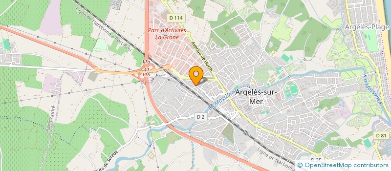 localisation de l'entreprise STEFANY à ARGELES-SUR-MER