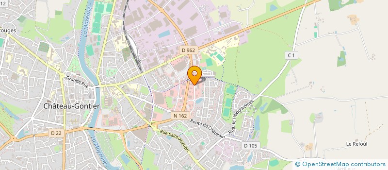 localisation de l'entreprise STEFBIS  CHATEAU-GONTIER-SUR-MAYENNE