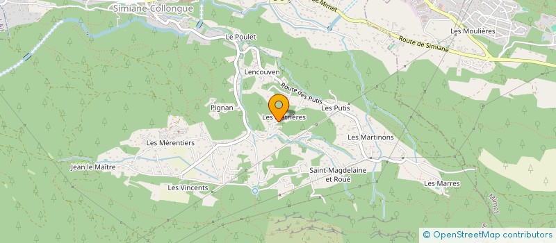 localisation de l'entreprise STEFCO 07.2  SIMIANE-COLLONGUE