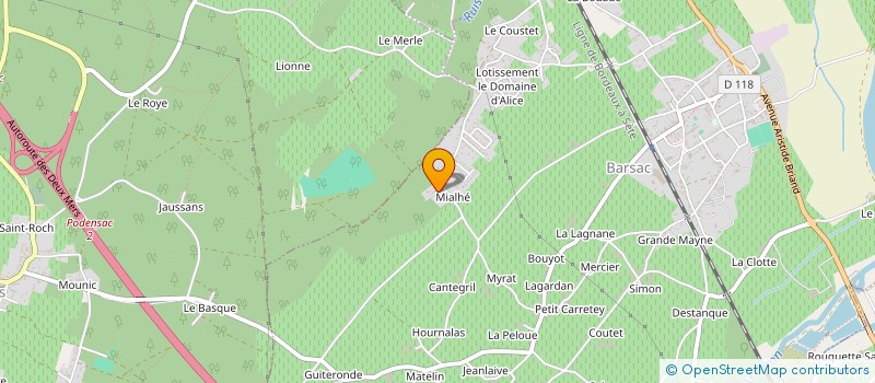 localisation de l'entreprise STEFEN  BARSAC