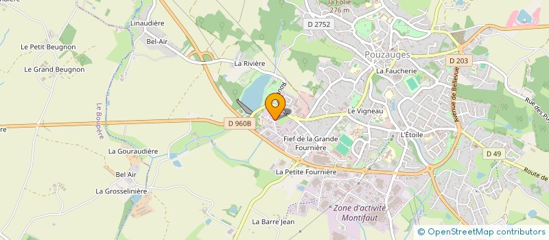 localisation de l'entreprise STEFET  POUZAUGES