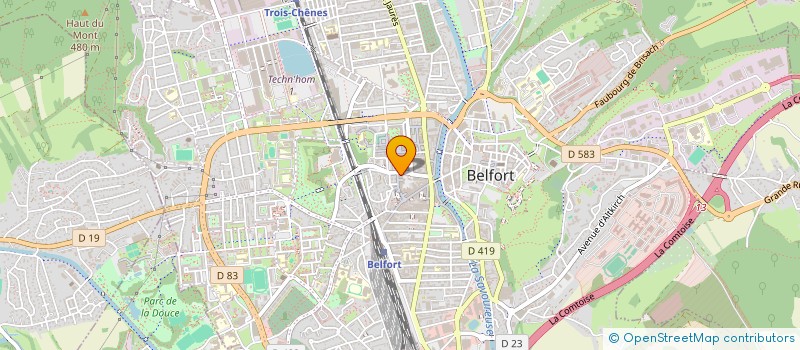 localisation de l'entreprise STEFF  BELFORT