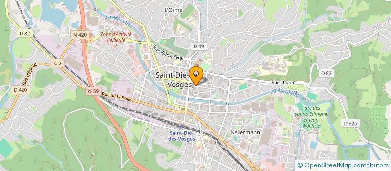 localisation de l'entreprise STEFGO  SAINT-DIE-DES-VOSGES