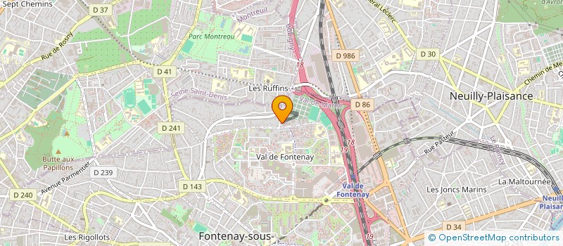 localisation de l'entreprise STEFIP à FONTENAY-SOUS-BOIS