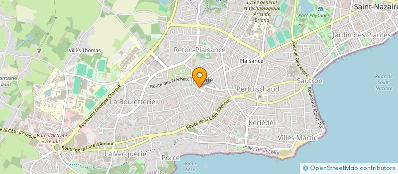localisation de l'entreprise STEFITUDE à SAINT-NAZAIRE