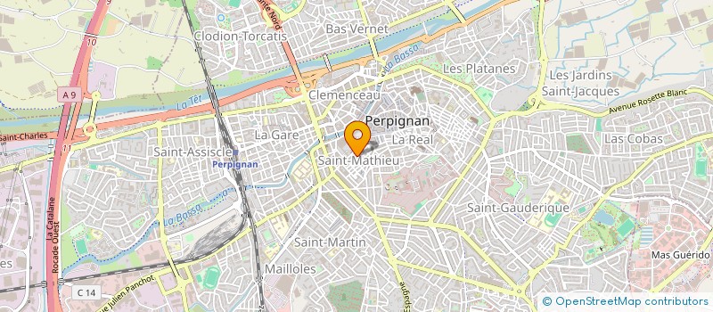 localisation de l'entreprise STEFLINE  PERPIGNAN