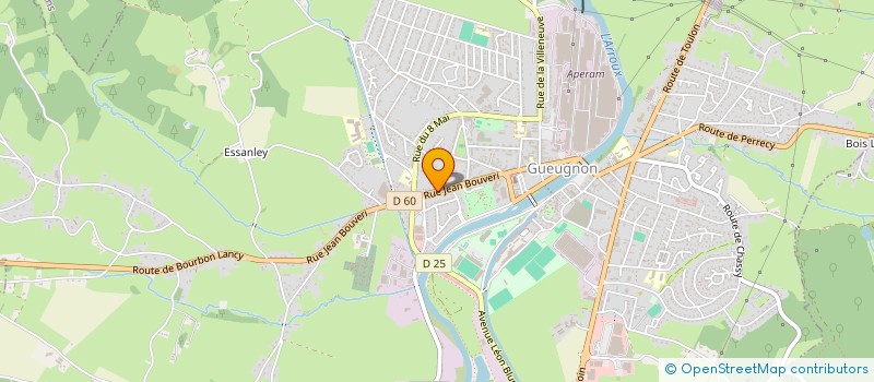 localisation de l'entreprise STEFLOR  GUEUGNON