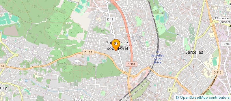 localisation de l'entreprise STEFO à SAINT-BRICE-SOUS-FORET