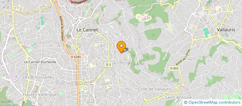localisation de l'entreprise STEFRA à LE CANNET