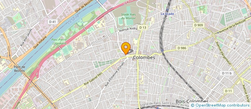 localisation de l'entreprise STEFREBA  COLOMBES