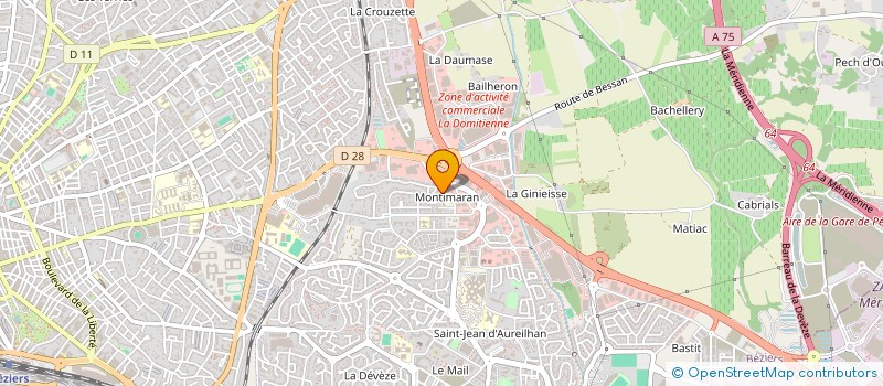 localisation de l'entreprise STEFRED à BEZIERS