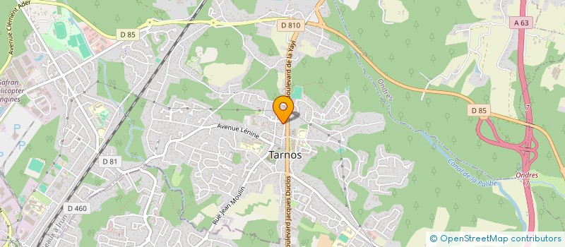 localisation de l'entreprise STEFRIC40 à TARNOS
