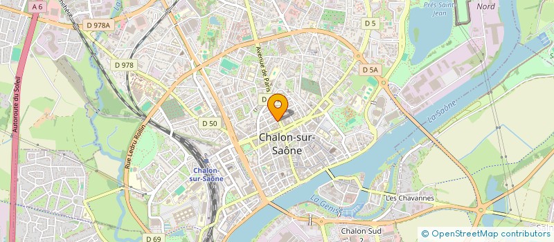 localisation de l'entreprise STEFY à CHALON-SUR-SAONE