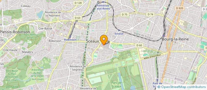 localisation de l'entreprise STEGA à SCEAUX