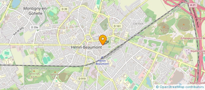 localisation de l'entreprise STEH  HENIN-BEAUMONT
