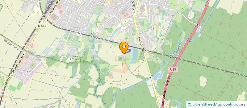 localisation de l'entreprise STEIGER TRANSPORT ET LOGISTICS  COLMAR