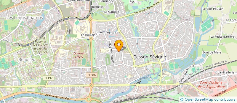 localisation de l'entreprise STEIN / VANTOMME  CESSON-SEVIGNE