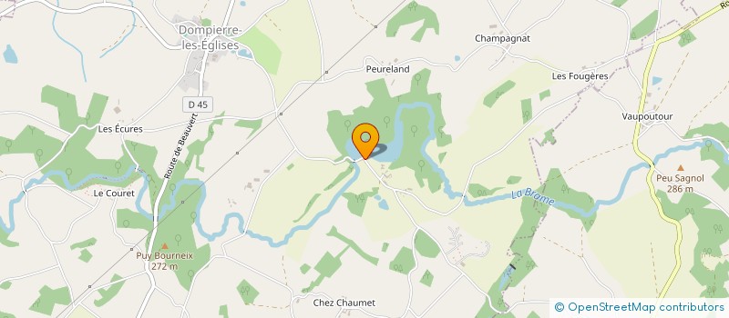 localisation de l'entreprise STEINAUER & STAEHLI  DOMPIERRE-LES-EGLISES