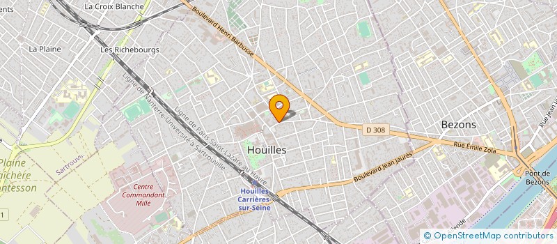 localisation de l'entreprise STEINER à HOUILLES
