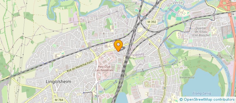 localisation de l'entreprise STEINER ET ZINS à STRASBOURG