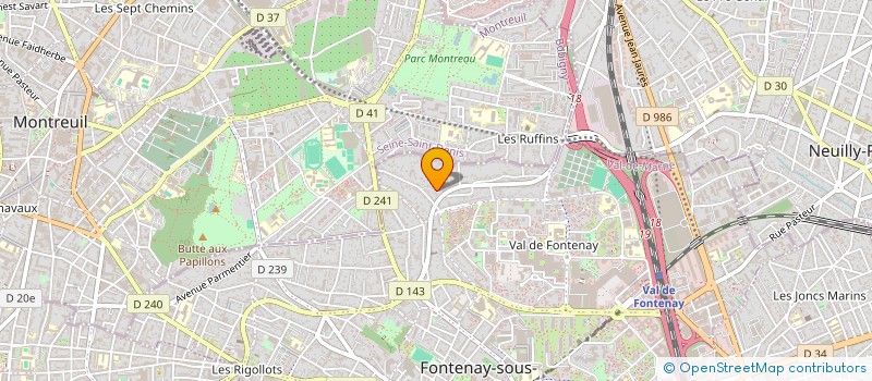 localisation de l'entreprise STEINIMMO à FONTENAY SOUS BOIS