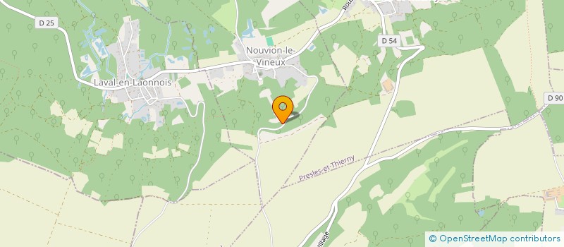 localisation de l'entreprise STEINMANN-MANAGEMENT-DEVELOPPEMENT S.M.D.  NOUVION-LE-VINEUX