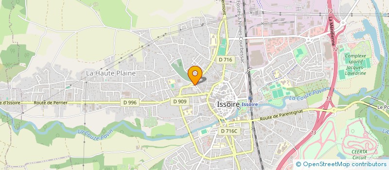 localisation de l'entreprise STEINMETZ ETABLISSEMENTS  ISSOIRE